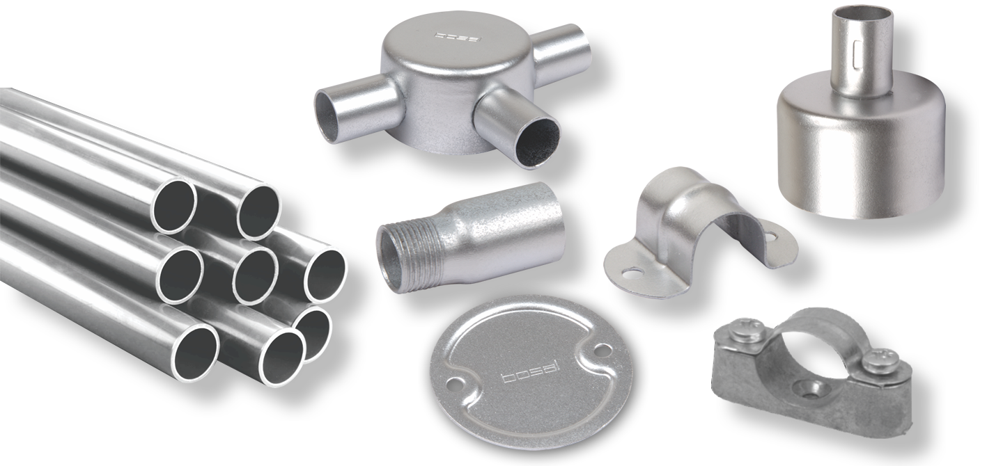 Bosal galvanised steel conduit develops and offers a reliable supply of tube, conduit, metal components and more throughout South Africa